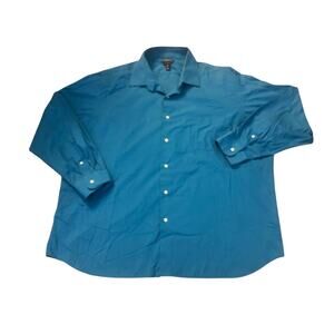 Croft & Barrow Classic Fit Blue Button-Down Mens Size XXL